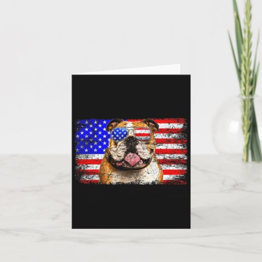 Carte Drapeau Américain Usa Incroyable  (Devant)