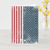 Carte drapeau américain vertical (Fleur jaune)