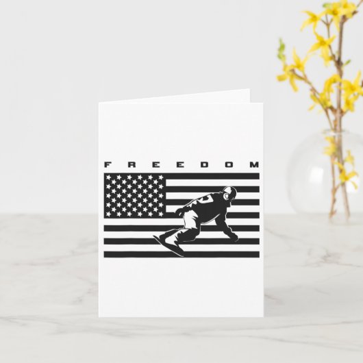 Carte Drapeau américain Vêtements de snowboard - Snowboa (Fleur jaune)