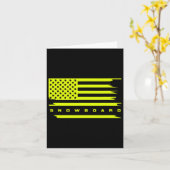 Carte Drapeau américain Vêtements de snowboard - Snowboa (Fleur jaune)