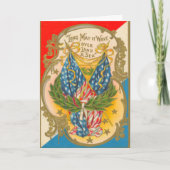 Carte Drapeau américain vintage (Devant)