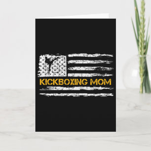 Carte Drapeau américain vintage Mma Kickboxing Fighter M