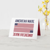 Carte Drapeau American Made, États-Unis (Fleur jaune)