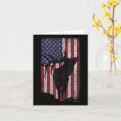 Carte Drapeau - American Retro (Fleur jaune)