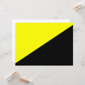 Carte Drapeau anarcho-capitaliste (Devant/Arrière en situation)