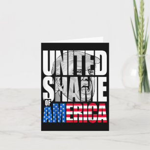 Carte Drapeau Anti Trump United Shame Of America