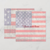 Carte Drapeau antiquité américain (Devant / Derrière)