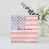 Carte Drapeau antiquité américain (Debout devant)