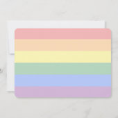 CARTE DRAPEAU ARC-EN-CIEL - RAYURES - LGBTQA+ (Dos)