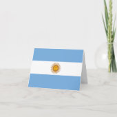 Carte Drapeau argentin (Devant)