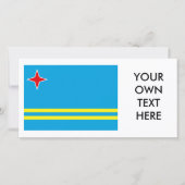 Carte Drapeau Aruba (Devant)