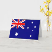 Carte Drapeau australien (Fleur jaune)
