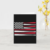 Carte Drapeau Baseball Usa Vintage Baseball (Fleur jaune)