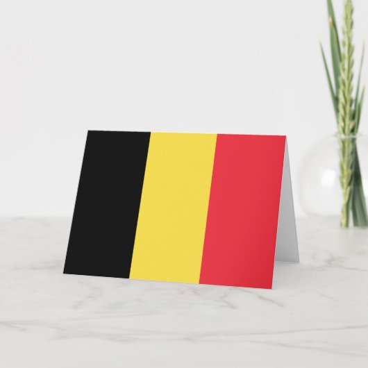 Carte Drapeau belge (Devant)