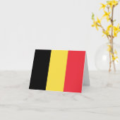 Carte Drapeau belge (Fleur jaune)