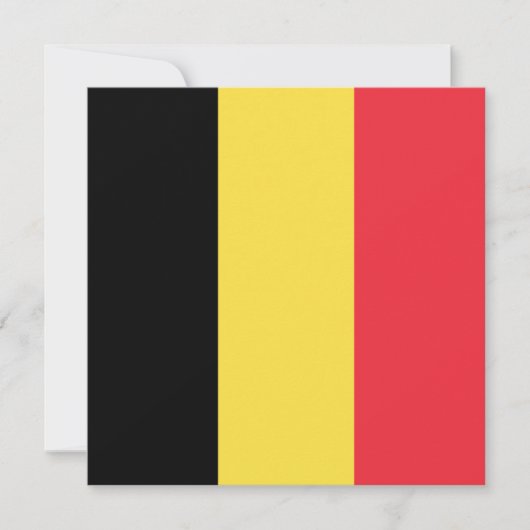 Carte Drapeau belge (Belgique) (Devant)