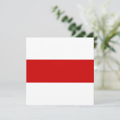 Carte Drapeau biélorusse (rouge et blanc) (Debout devant)