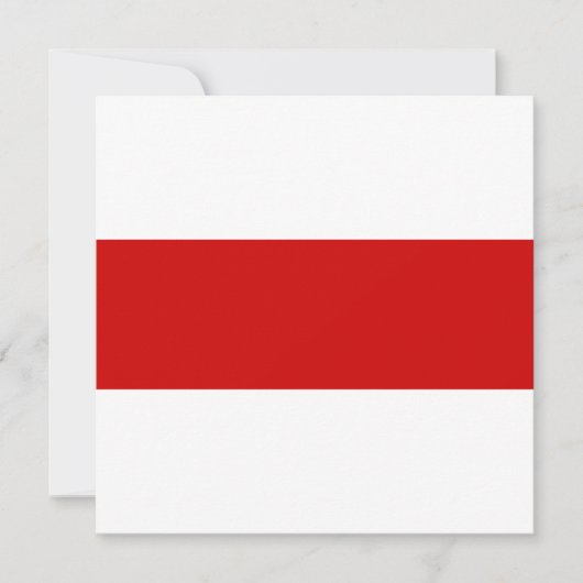 Carte Drapeau biélorusse (rouge et blanc) (Devant)