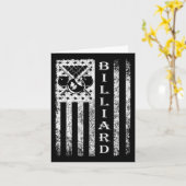 Carte Drapeau Billiard - Drapeau Billiard Vêtements Bill (Fleur jaune)