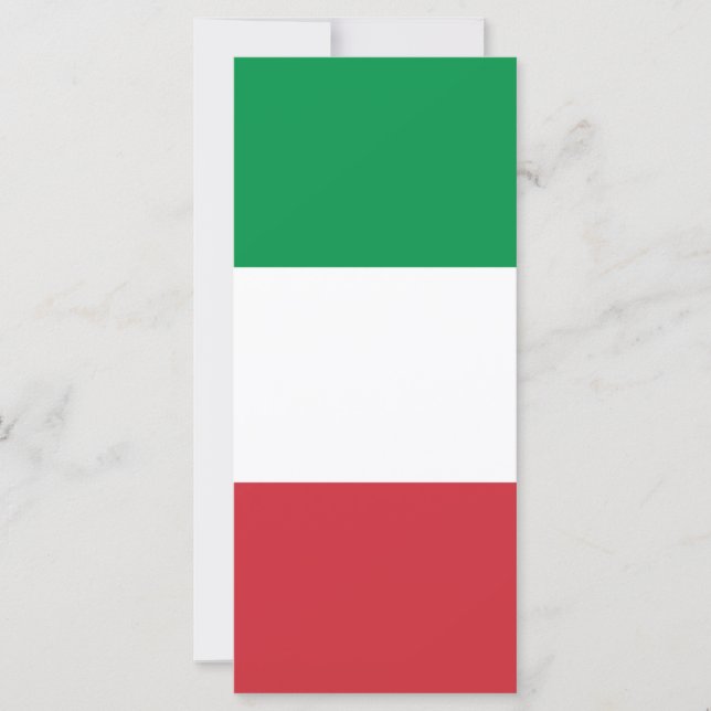 Carte Drapeau blanc vert et rouge italien (Devant)