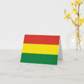 Carte Drapeau bolivien (Fleur jaune)