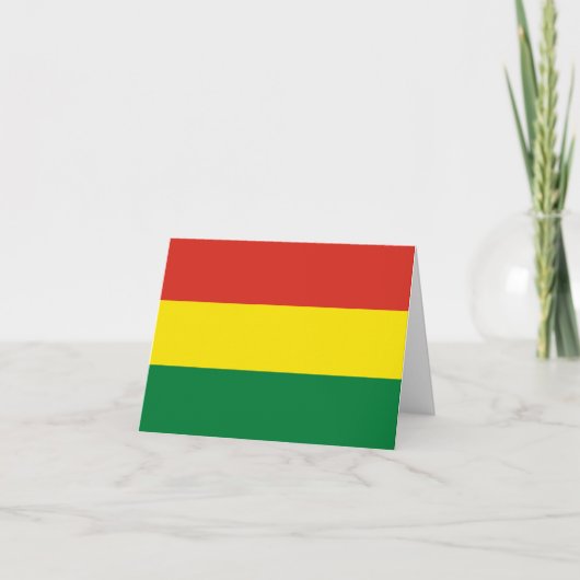 Carte Drapeau bolivien (Devant)
