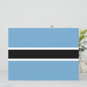 Carte Drapeau botswanais (Botswana) (Debout devant)