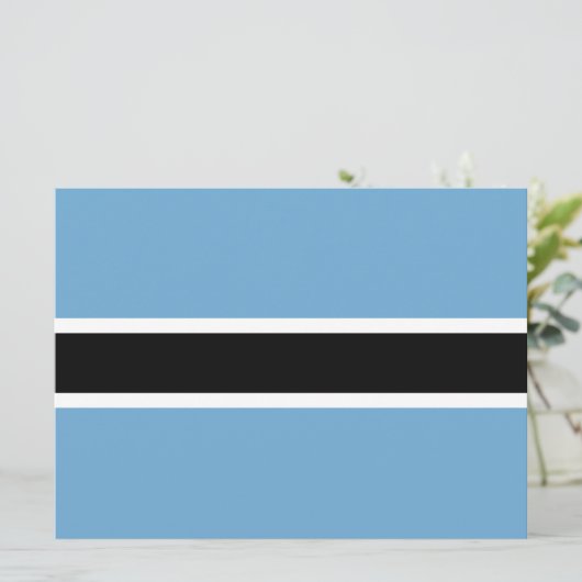 Carte Drapeau botswanais (Botswana) (Debout devant)