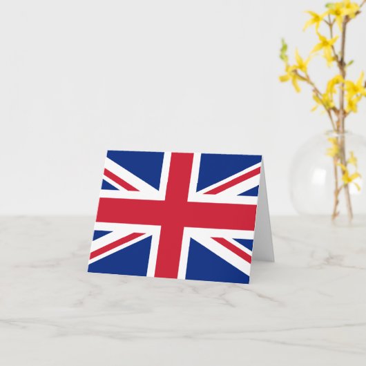 Carte Drapeau britannique (Fleur jaune)