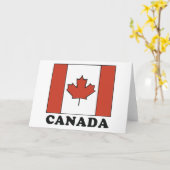 Carte Drapeau canadien (Fleur jaune)