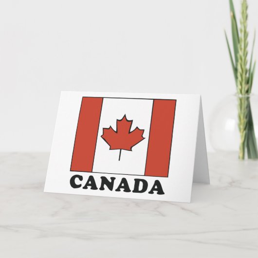 Carte Drapeau canadien (Devant)