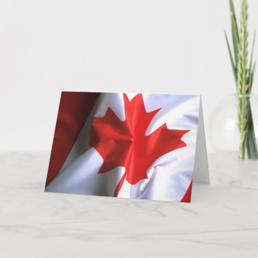 Carte drapeau canadien (Devant)