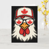 Carte Drapeau canadien Jour du Canada Feuille d'érable P (Fleur jaune)