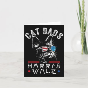Carte Drapeau Cat Dads For Harris Waltz 2024 Usa