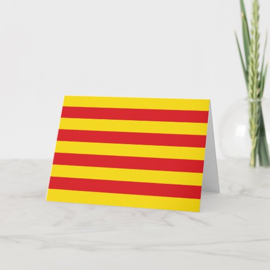Carte Drapeau catalan (Catalogne) (Devant)