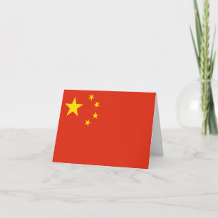 Carte Drapeau chinois