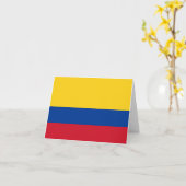 Carte Drapeau colombien (Fleur jaune)