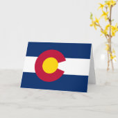 Carte Drapeau coloradain, Drapeau du Colorado (Fleur jaune)