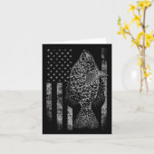 Carte Drapeau Crappie - Drapeau de pêche Crappie (Fleur jaune)