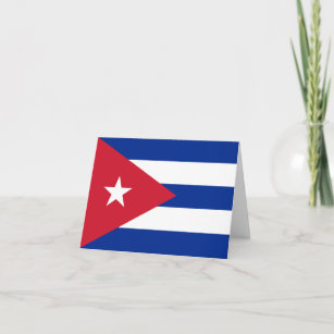 Carte Drapeau cubain