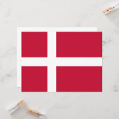 Carte Drapeau danois (Devant/Arrière en situation)