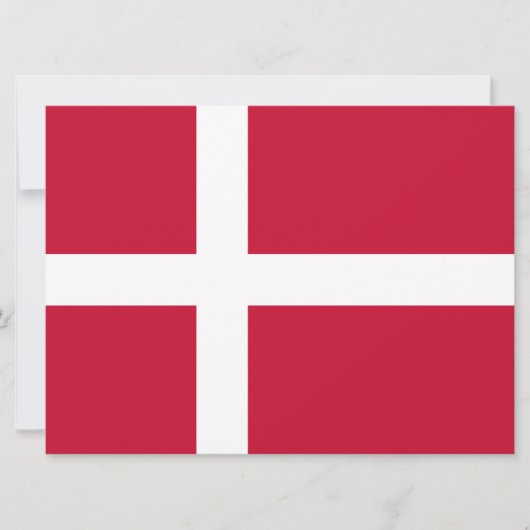 Carte Drapeau danois (Devant)