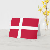 Carte Drapeau danois (Fleur jaune)