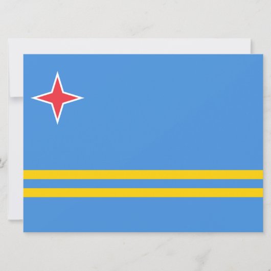 Carte Drapeau d'Aruba (Devant)