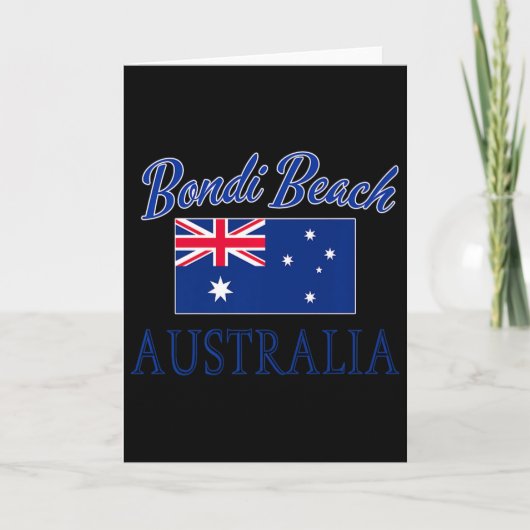 Carte Drapeau de Bondi Beach Australie (Devant)