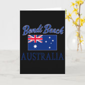Carte Drapeau de Bondi Beach Australie (Fleur jaune)