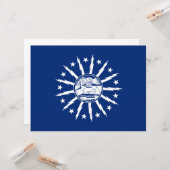 Carte Drapeau de Buffalo (Ville de l'État de New York) (Devant/Arrière en situation)