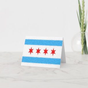 Carte Drapeau de Chicago
