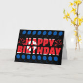 Carte Drapeau de Corée du Nord Anniversaire patriotique (Fleur jaune)