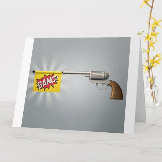 Carte Drapeau de coup de pistolet (Fleur jaune)